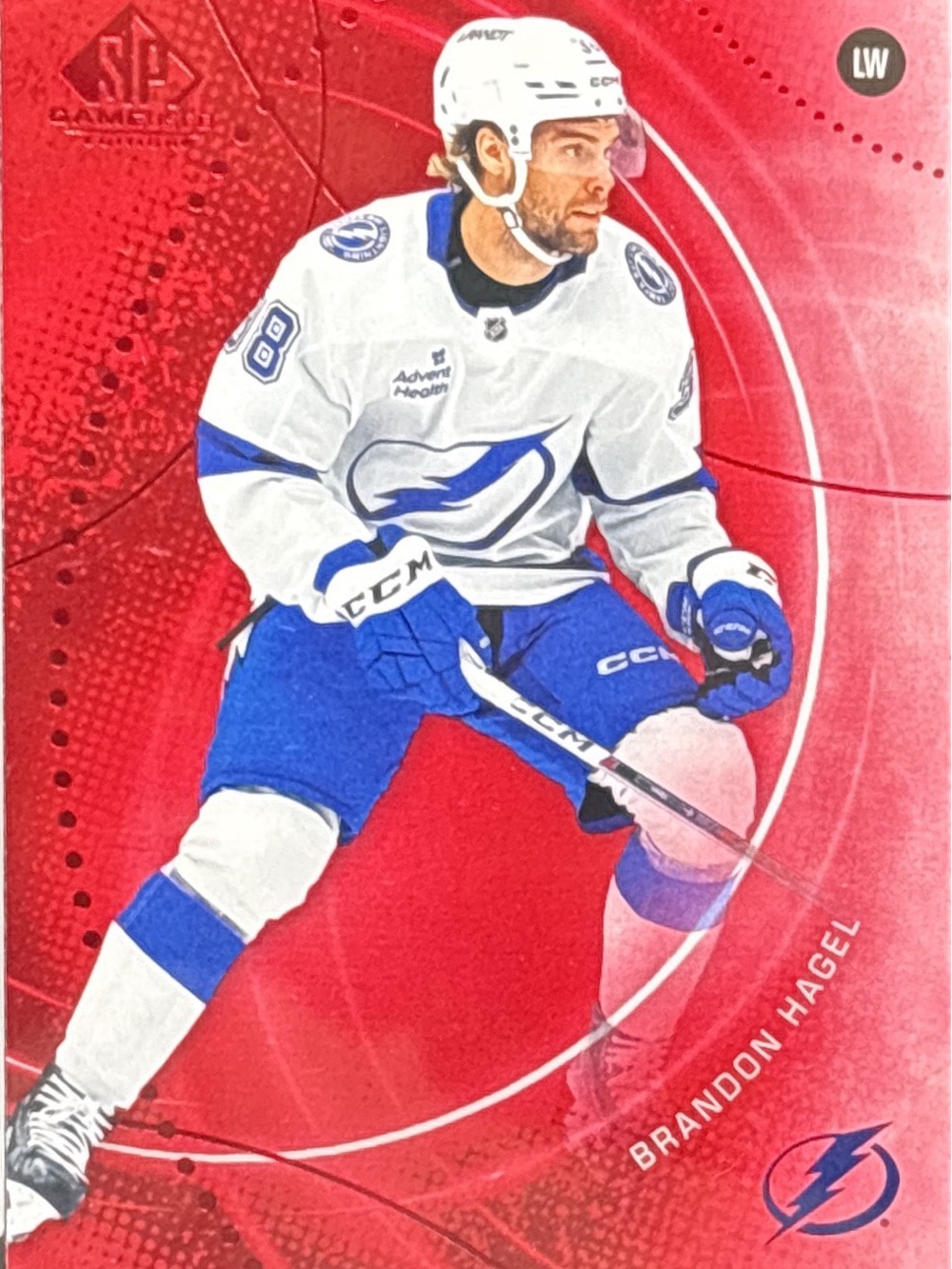 Upper Deck Brandon Hagel Tampa Bay Lightning Trading Card - Red
